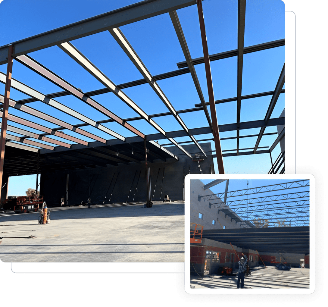 A picture of the inside of an industrial building.